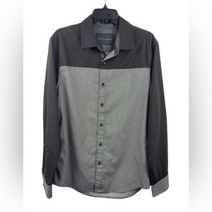 Sean John Black Long Sleeve Button Up Dress‎ Shirt Size Men's Large